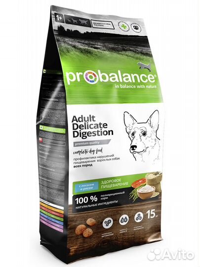 Сухой корм ProBalance Delicate Digestion 15кг