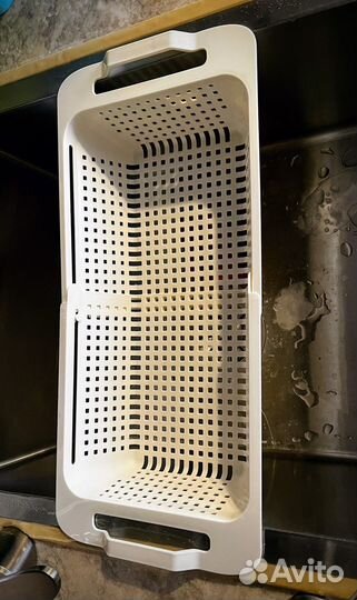 Сушилка для посуды на мойку, раздвижная