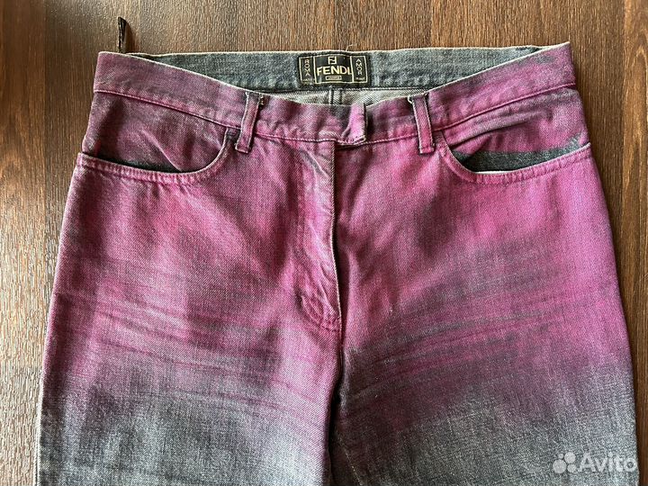 Винтажные джинсы fendi