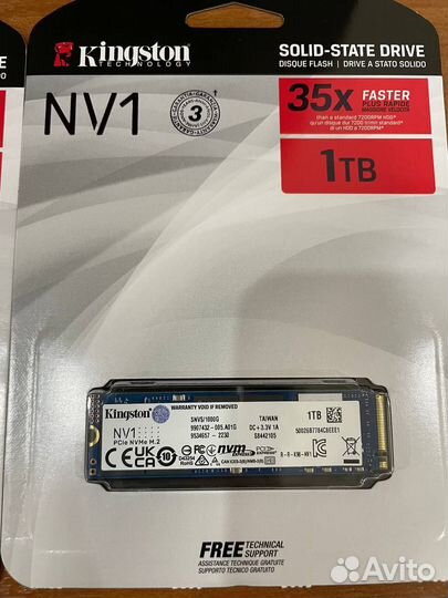 SSD накопитель Kingston NV1 1TB (snvs/1000G)
