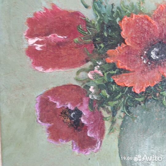 Картина на холсте в резной раме