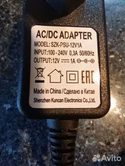 Блок питания 12v 1A