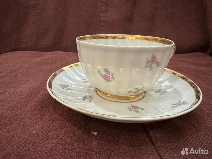 Кофейный сервиз ГДР, чайный дфз редскоть