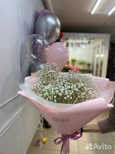 Букет из гипсофилы