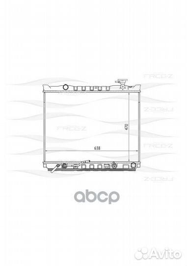 Радиатор системы охлаждения KIA Sorento 06- KK