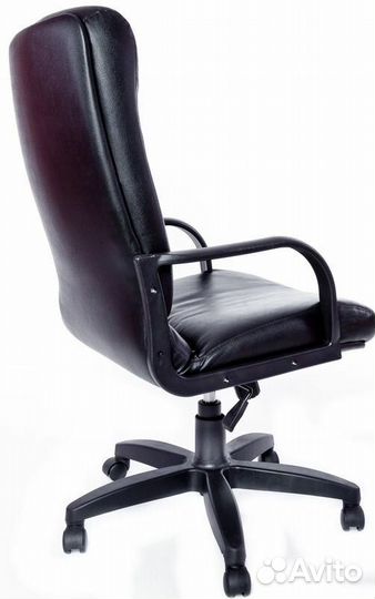 Компьютерное кресло Свинг, экокожа, черный