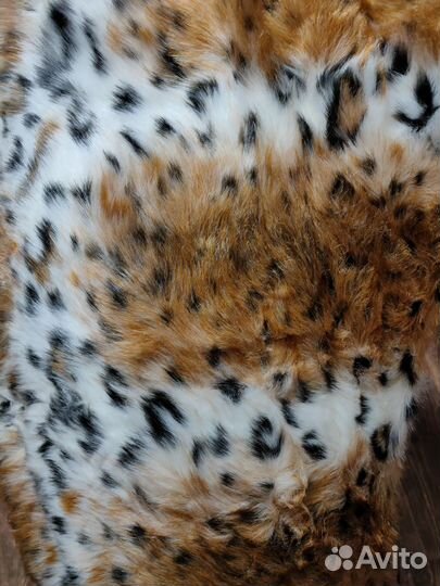 Искусственный мех - зимняя рысь