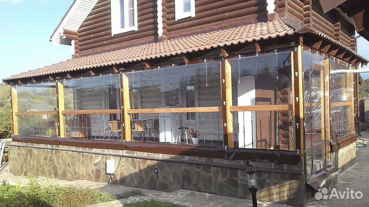 Мягкие окна для веранды беседки, террасы, под ключ