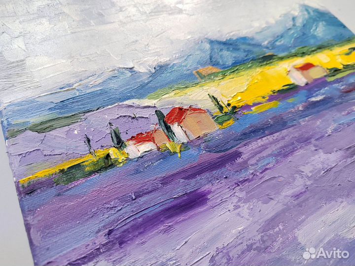 Картина маслом Лавандовое поле Пейзаж