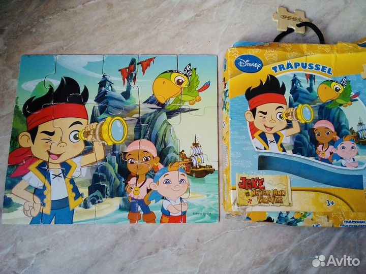 Пазл Джейк и пираты Нетландии, деревянный