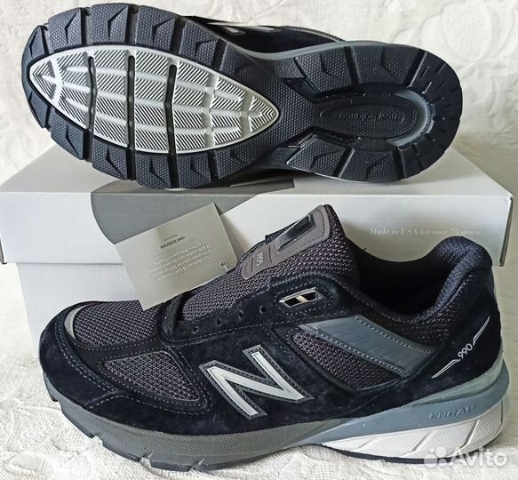 Кроссовки New Balance 990 v5 Black Оригинал US 8