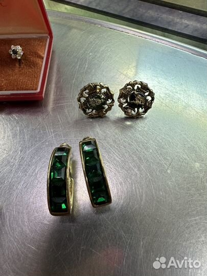 Серьги бижутерия СССР