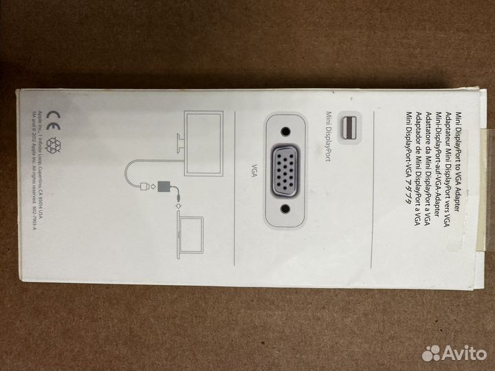 Адаптер Apple Mini DisplayPort to VGA