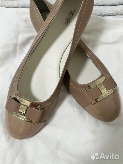 Балетки бежевые натуральная кожа 41р