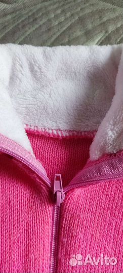 Теплая кофта для девочки рост 86-92
