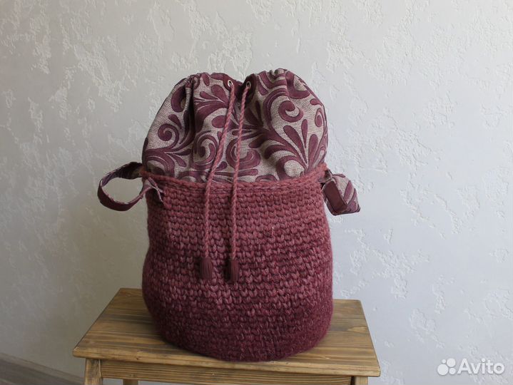 Интерьерная корзина ручной работы