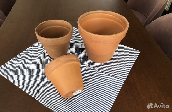 Горшки глиняные Deroma, Италия