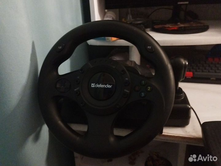 Игровой руль defender forsage drift gt
