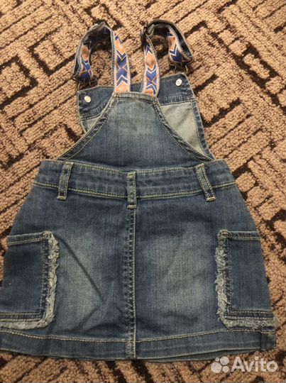 Джинсовый сарафан benetton