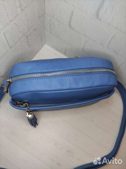 Сумка женская из натуральной кожи кросс-боди