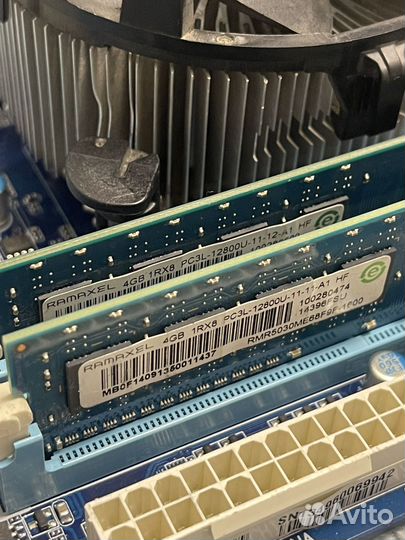 Комплект i3 3220 gigabyte ga-h61m ddr3 8gb кулер