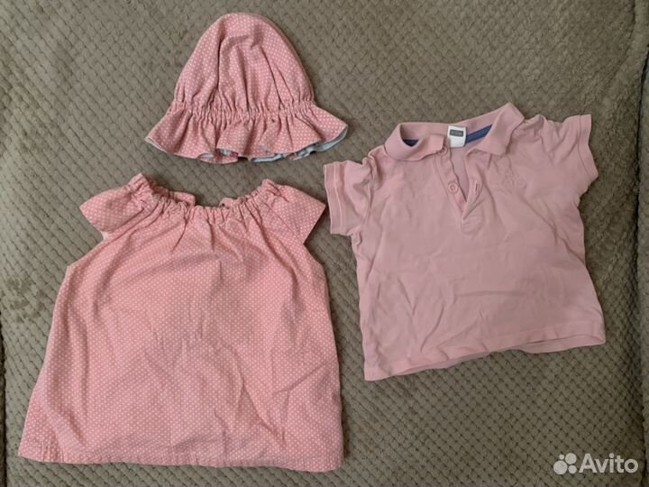 Два больших пакета вещей на девочку 68-86