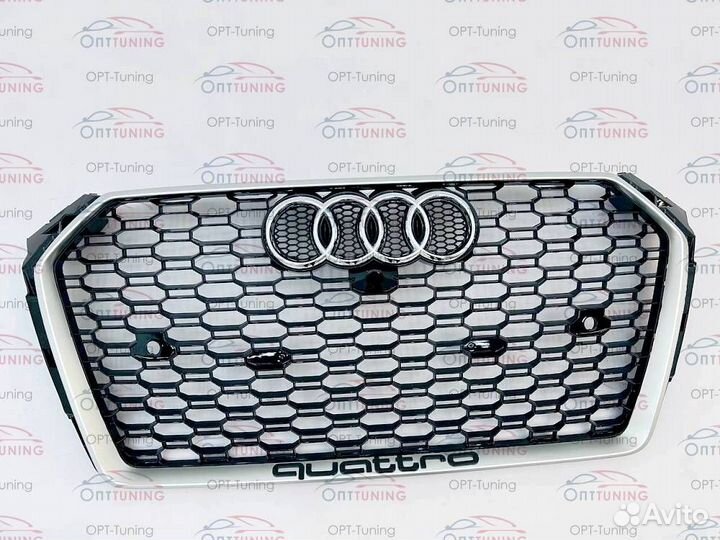 Решетка в стиле RS4 на Audi A4 2015-2020 style 2