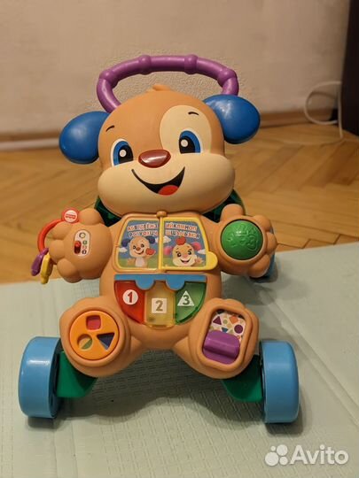 Умный щенок каталка fisher price