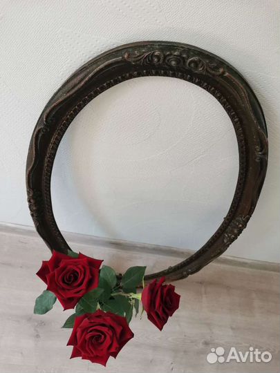 Рамка для зеркала винтажная металлическая 76*49см