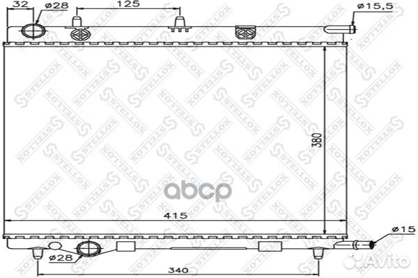 10-25186-SX радиатор системы охлаждения Citroe