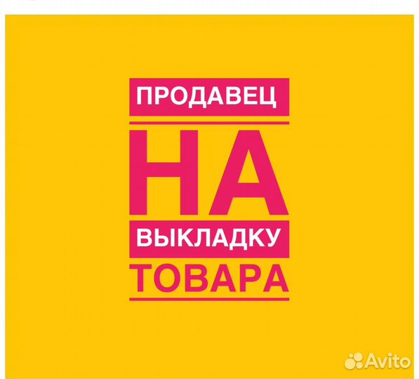 Продавец на выкладку /ежедневная оплата