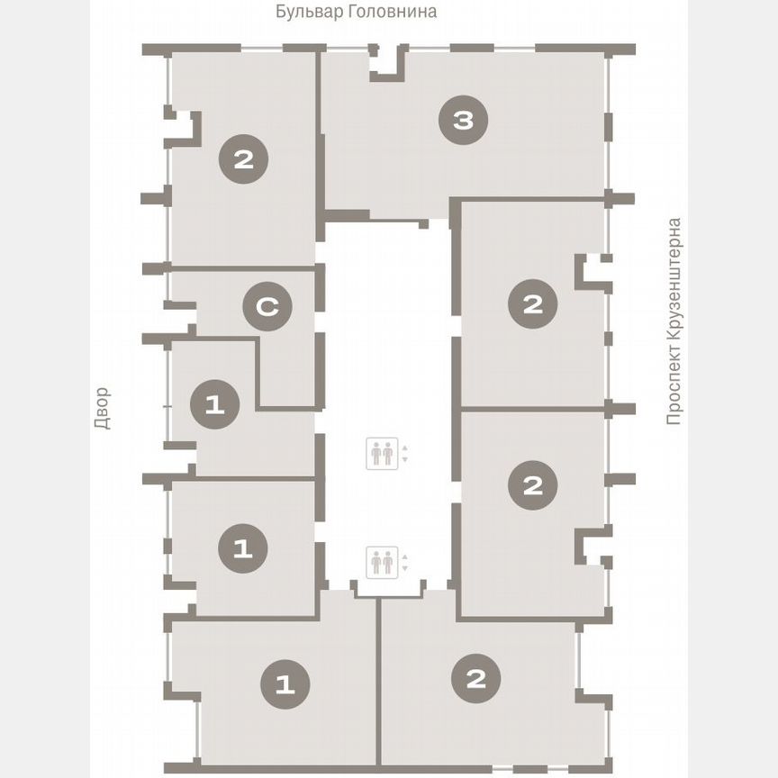 1-к. квартира, 69,8 м², 4/16 эт.