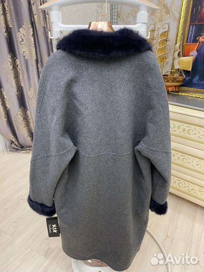 Пальто альпака +норка
