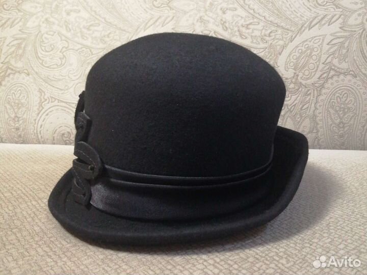 Шляпа женская черная