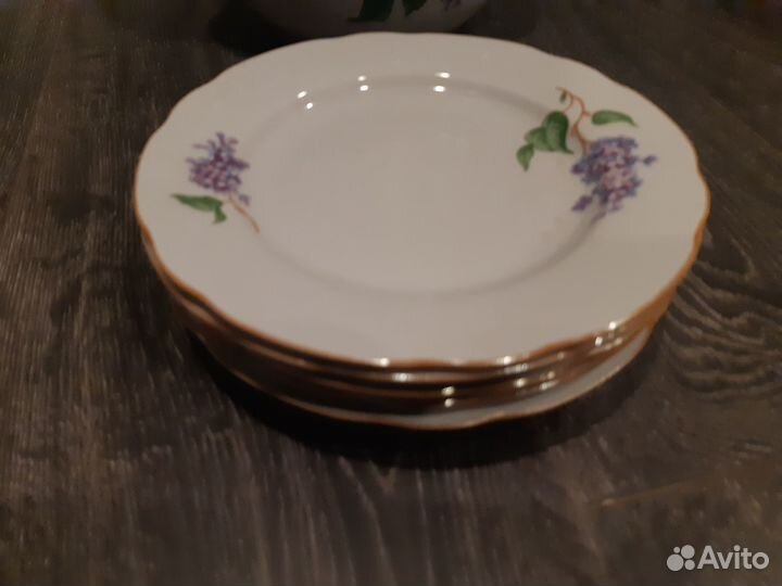 Столовый фарфоровый сервиз дулево сирень