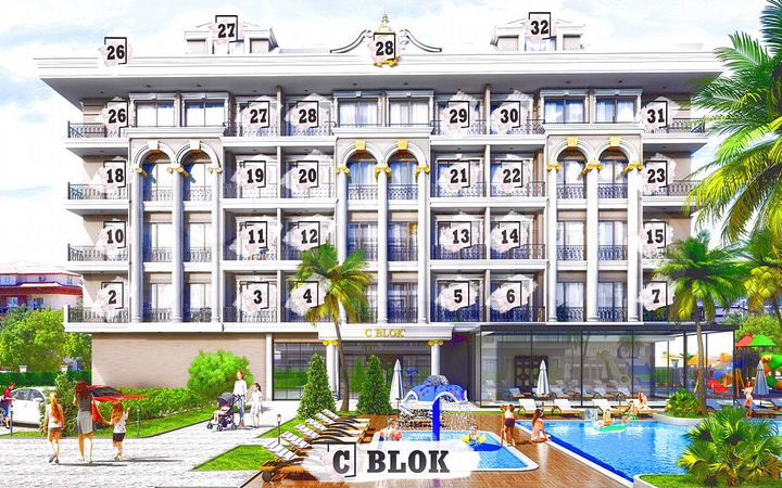 1-к. квартира, 50 м² (Турция)