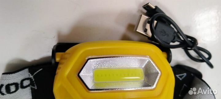 Фонарь налобный аккумуляторный космос Li-Po, 3W