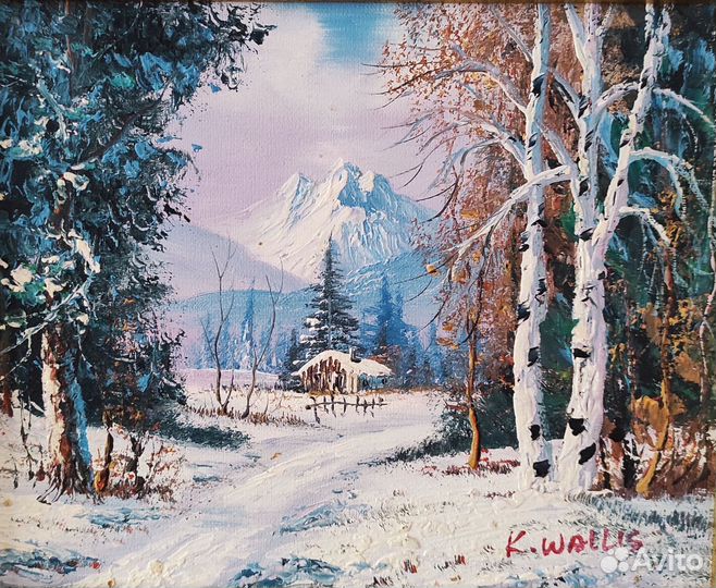 Старинная картина маслом на холсте, Европа