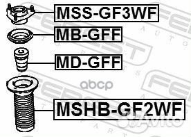 Пыльник амортизатора перед прав/лев mshbgf2