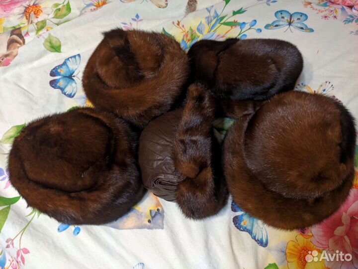 Шапка норковая женская 54, 56 (3шт), 58