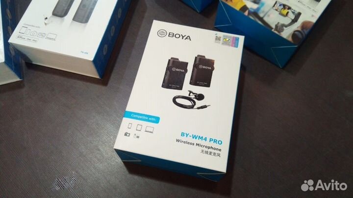 BY-WM4 PRO беспроводный микрофон петличка