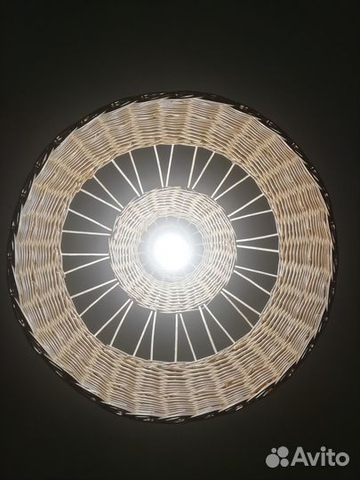 Абажур плетеный