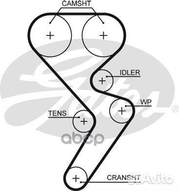 Комплект грм chery Riich (V2) 1.3i 07- / QQ6