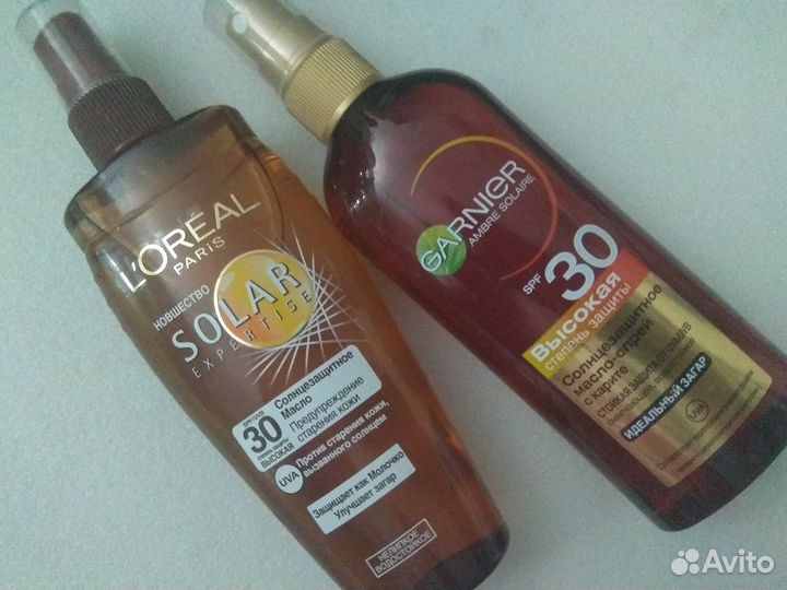 Масло-спрей для загара от L'Oreal и Garnier