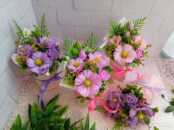 Букет из мыла ручной работы