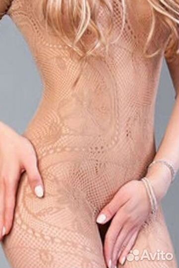 Бодистокинг новый телесного цвета