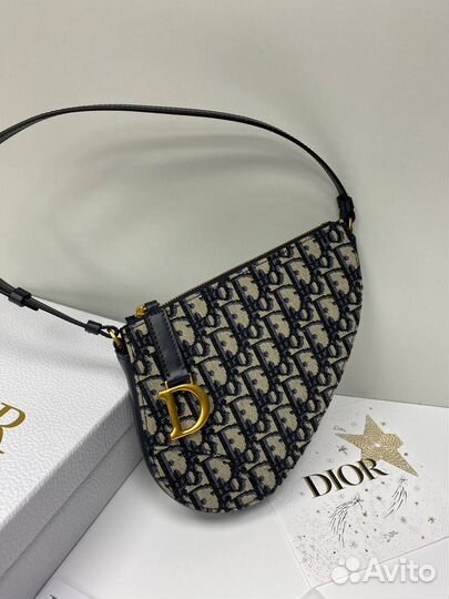 Женская сумка на плечо dior saddle rodeo