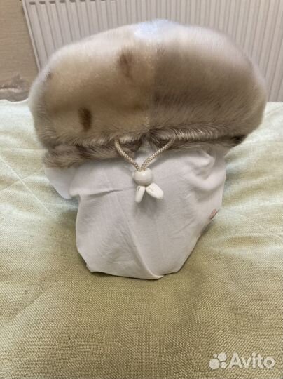 Зимнее модное кепи, натуральный мех