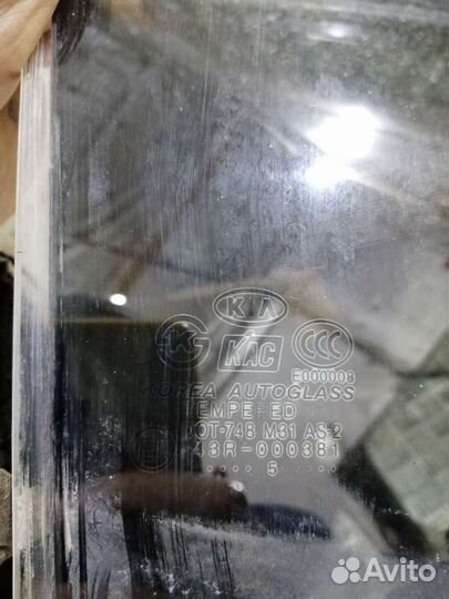 Стекло двери заднее правое Киа Пиканто 1 2005
