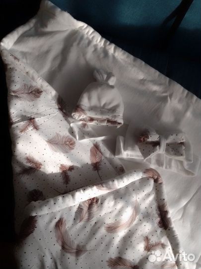 Конверт одеяло на выписку осень зима